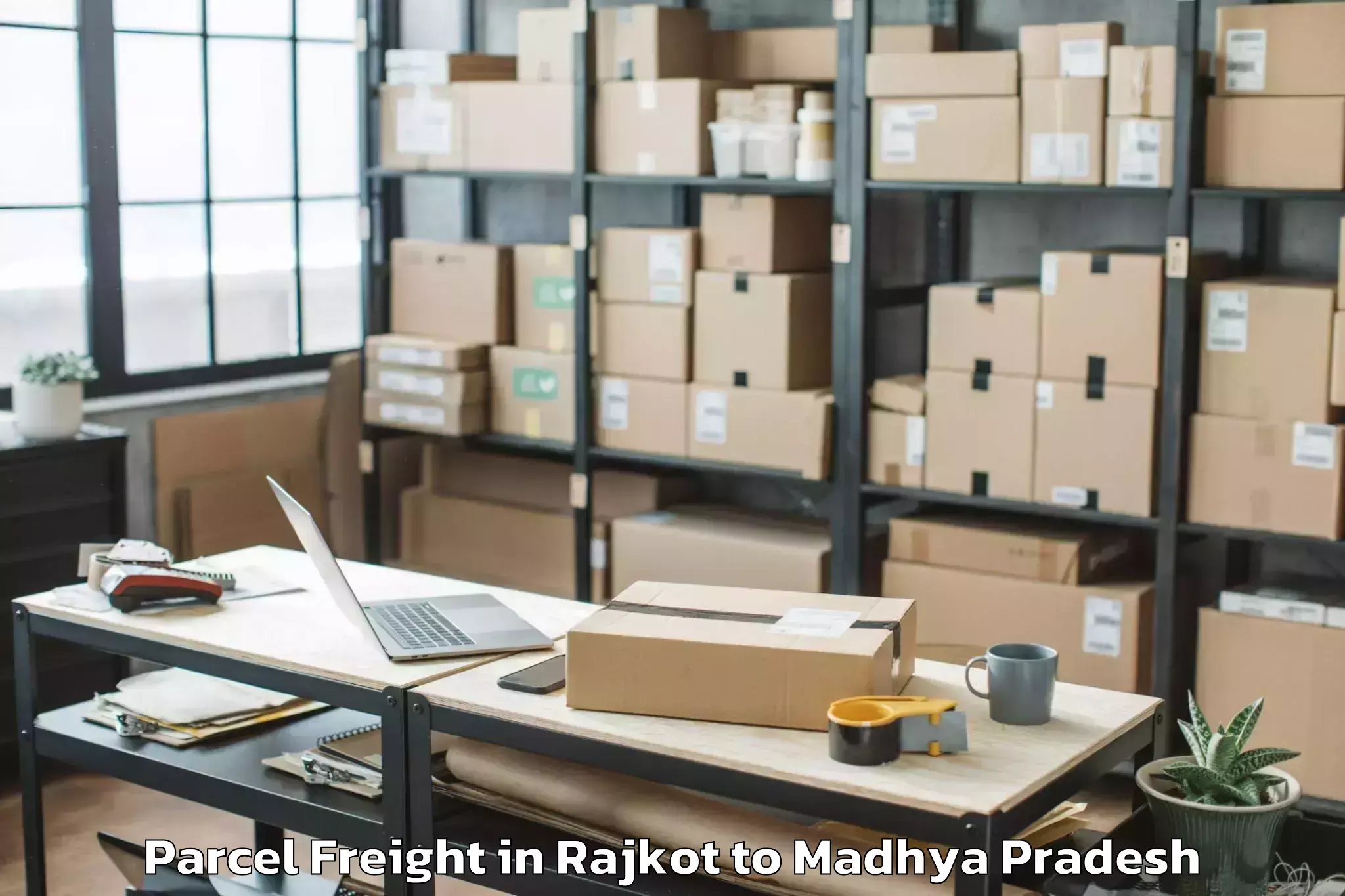 Reliable Rajkot to Narsinghpur Parcel Freight